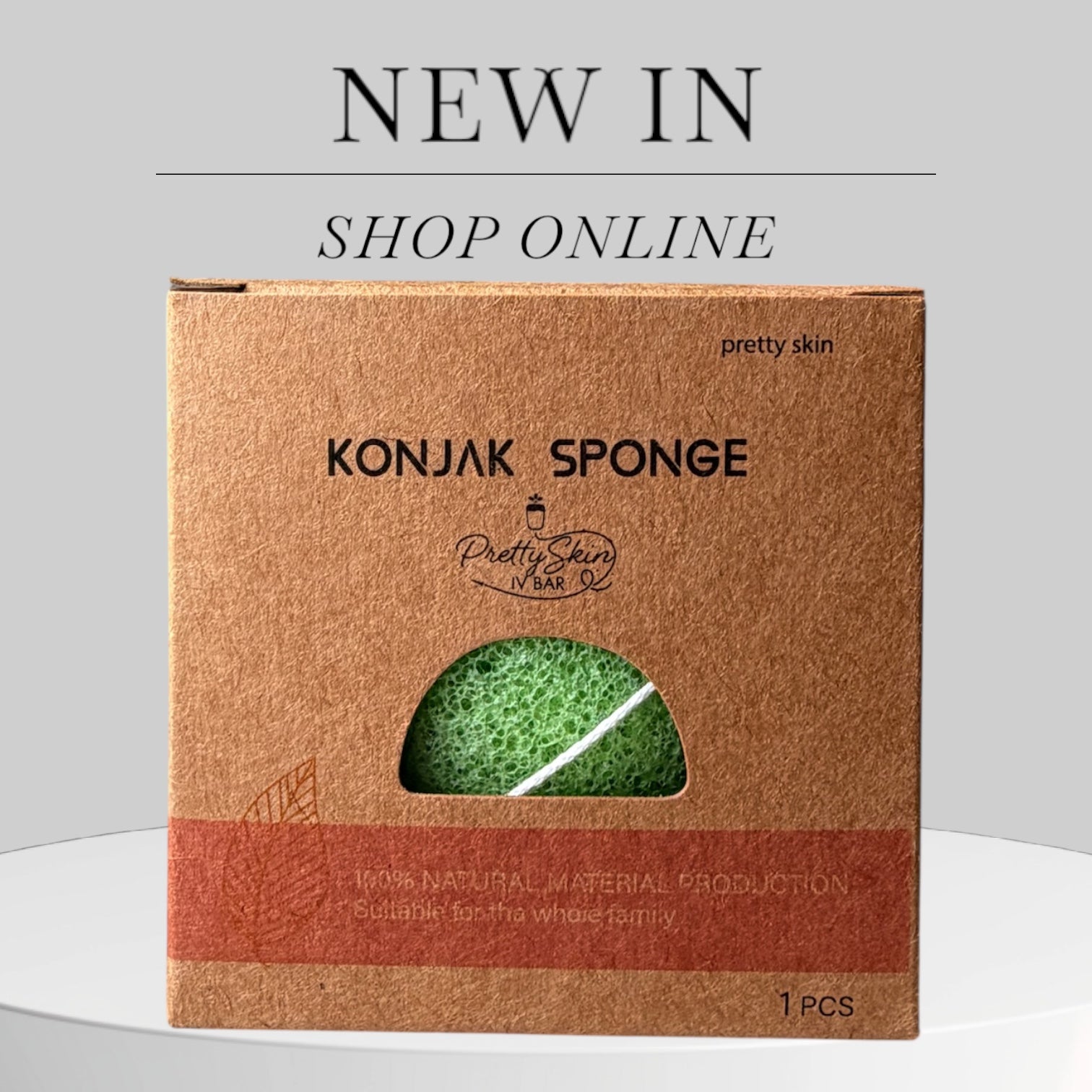 Prettyskin Konjac Facial Sponge – Gentle Exfoliating