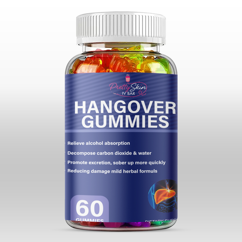 Prettyskin Hangover Recovery Gummies – Morning Reset Formula (60 Gummies)
