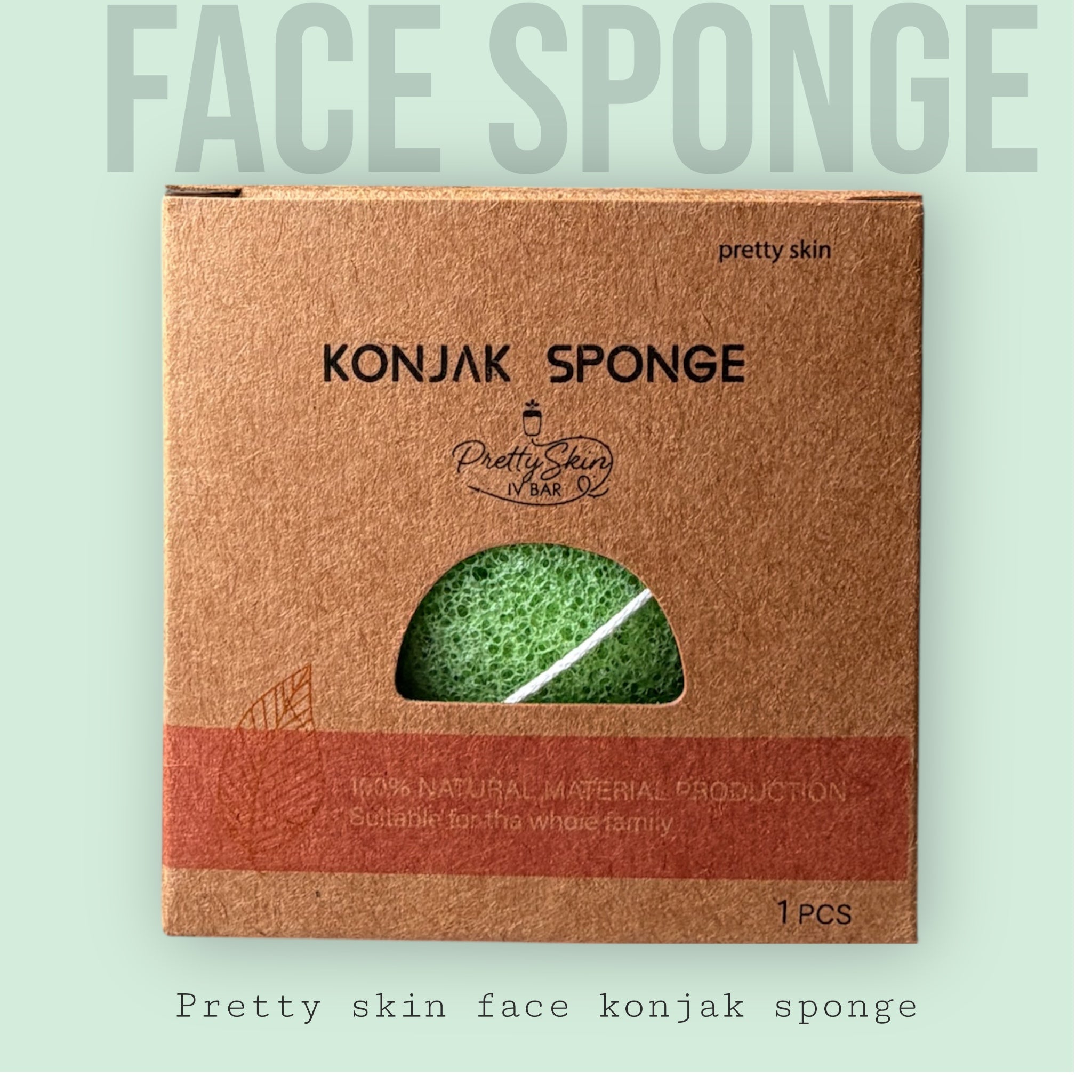 Prettyskin Konjac Facial Sponge – Gentle Exfoliating
